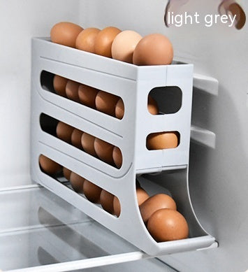 Automatic Egg Roller with 4 Layers - Convenient Storage for the Refrigerator