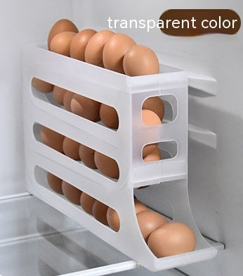 Automatic Egg Roller with 4 Layers - Convenient Storage for the Refrigerator