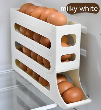 Automatic Egg Roller with 4 Layers - Convenient Storage for the Refrigerator