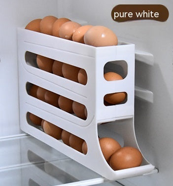 Automatic Egg Roller with 4 Layers - Convenient Storage for the Refrigerator