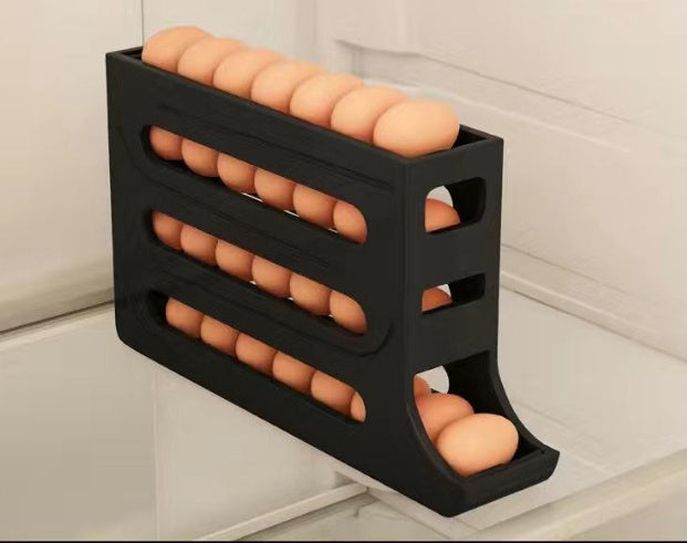 Automatic Egg Roller with 4 Layers - Convenient Storage for the Refrigerator