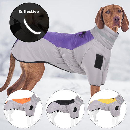 New dog clothes thickened with reflective heat accessories for pets