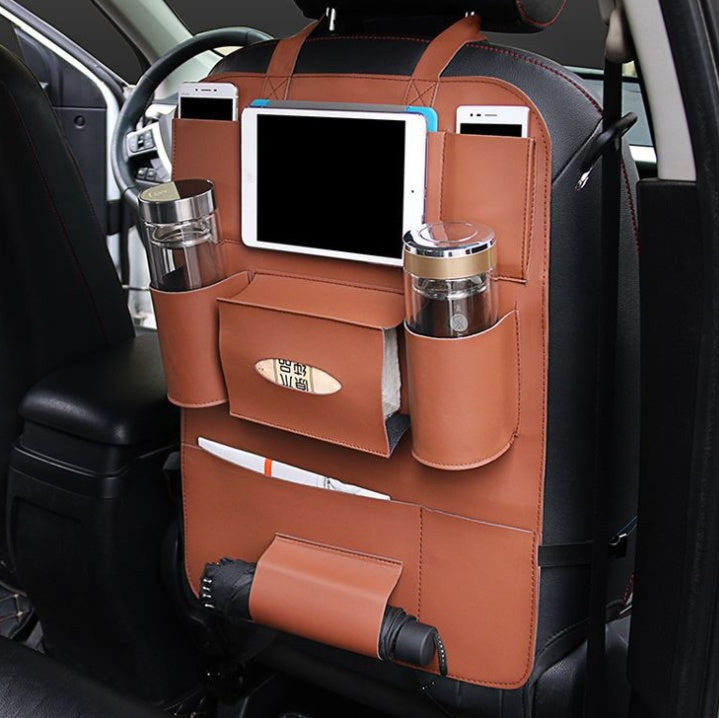 HQ Leather Car Storage Organizer