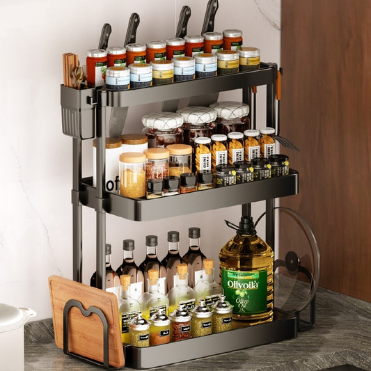 Kitchen shelf for spices