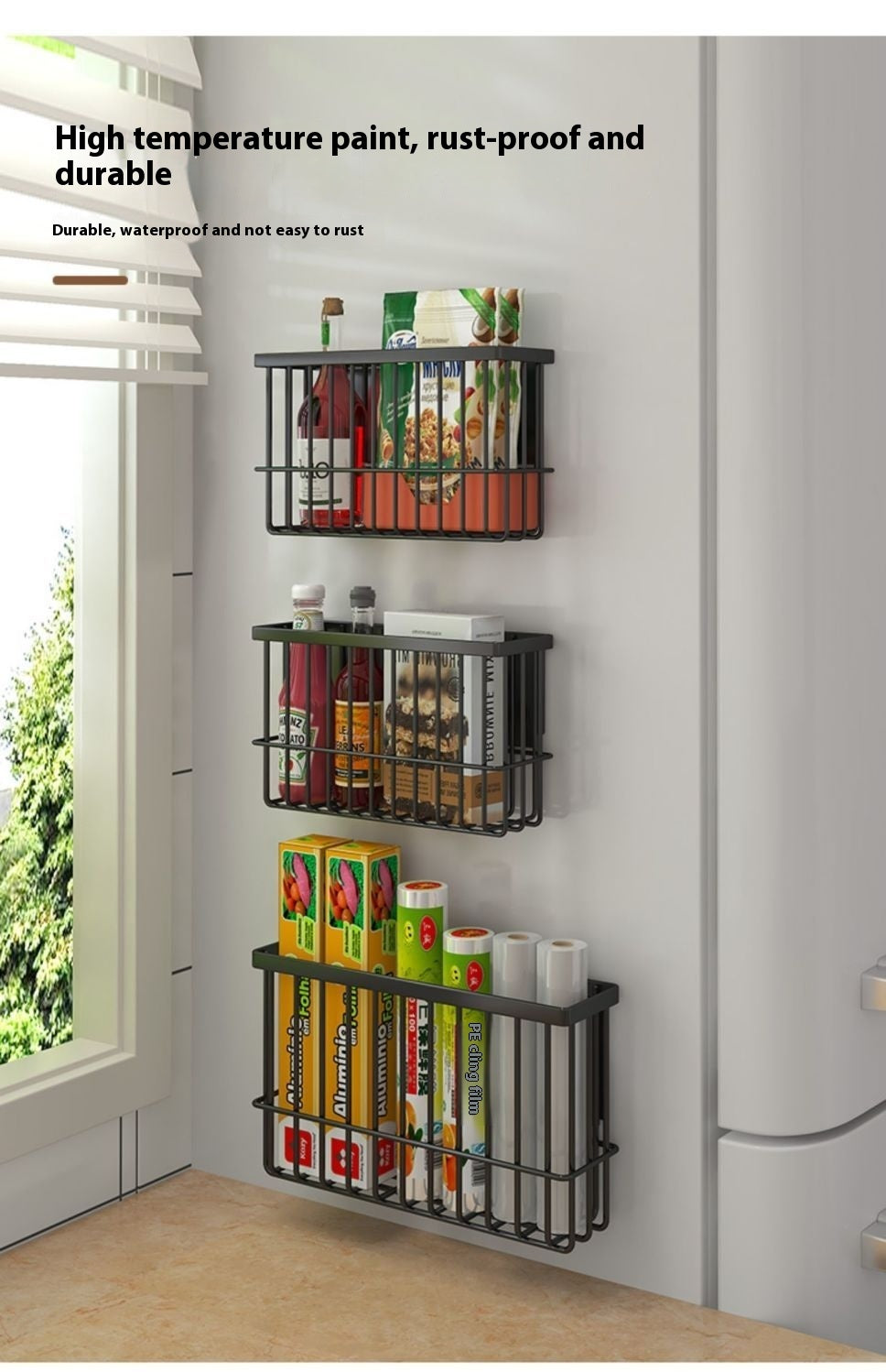 Refrigerator Magnetic storage rack