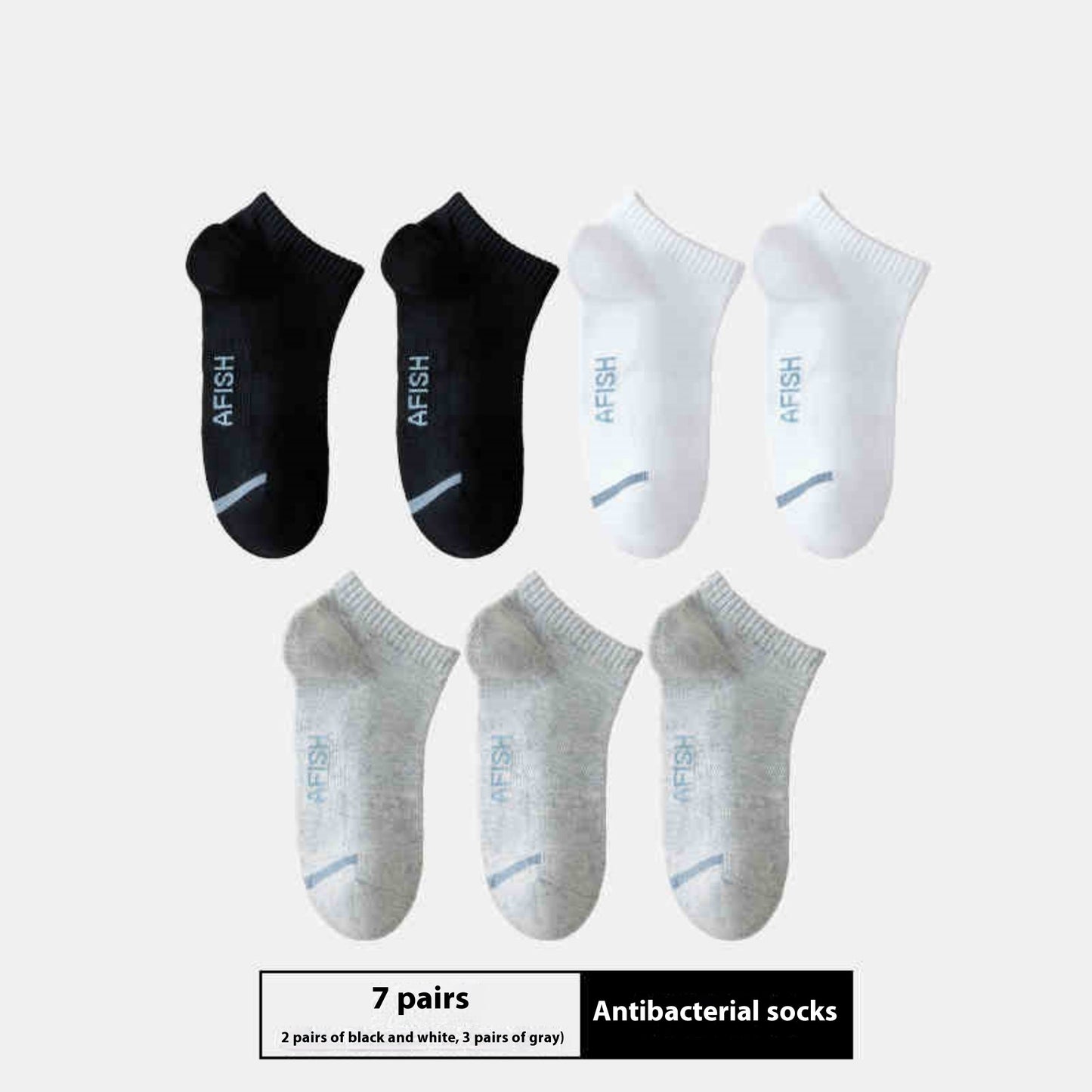 Short breathable socks for men