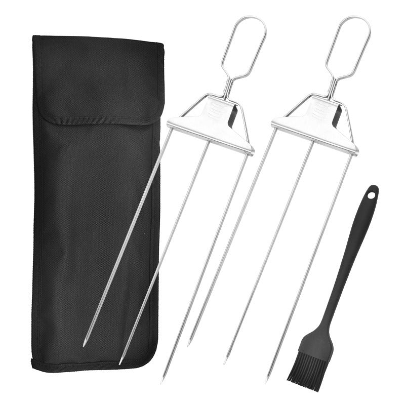 Stainless steel Grill fork for household grill Non-stick 