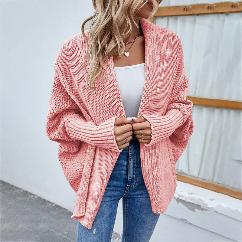 New Loose Knit Cardigan Autumn and Winter Fashion Jacket for Women's Clothing