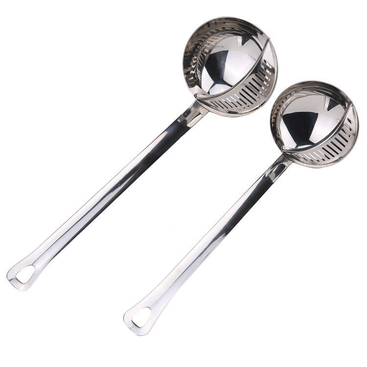 Kitchen colander spoon in stainless steel 