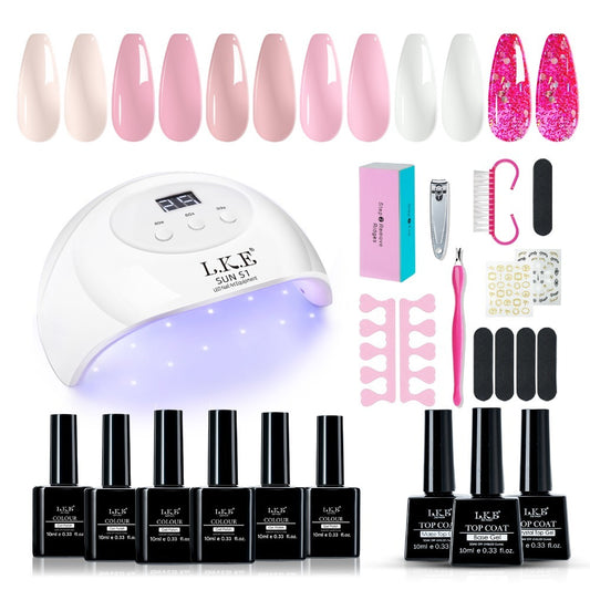 UV LED Nagellampa och Gel Nagellack Set