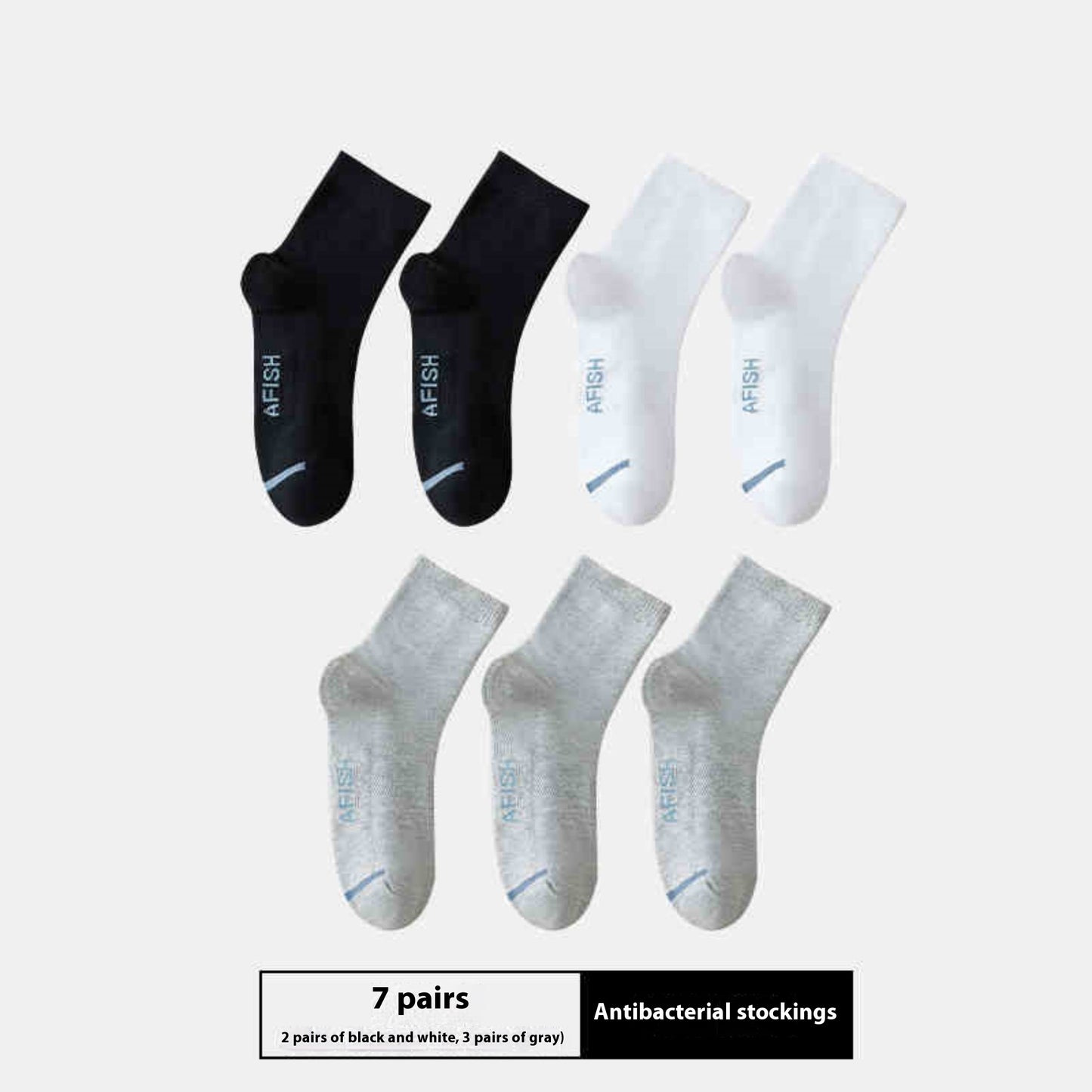 Short breathable socks for men