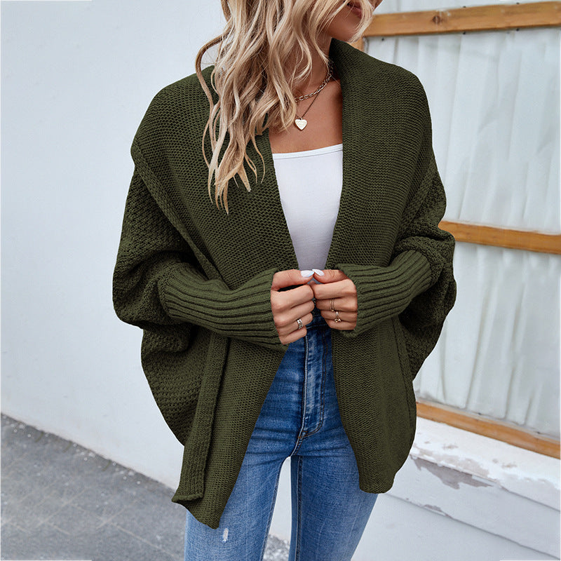 New Loose Knit Cardigan Autumn and Winter Fashion Jacket for Women's Clothing