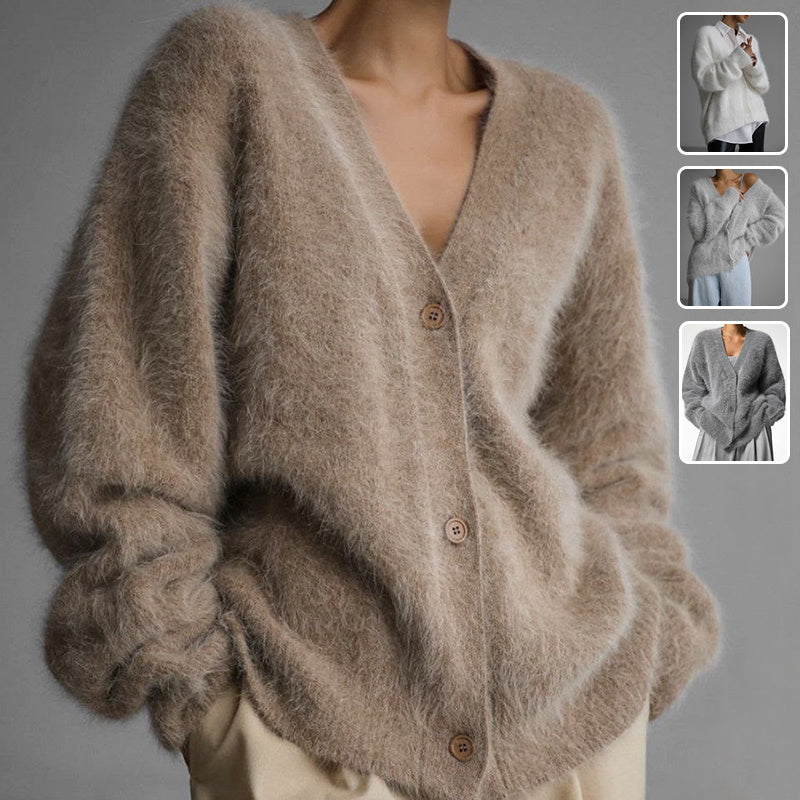 Loose Knitted Cardigan for Autumn &amp; Winter