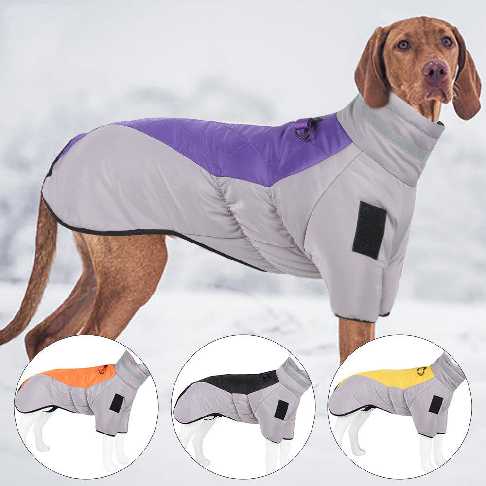 New dog clothes thickened with reflective heat accessories for pets