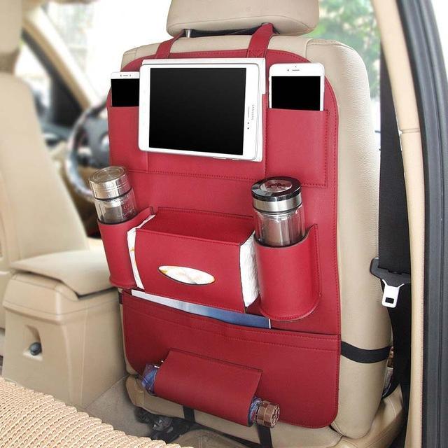 HQ Leather Car Storage Organizer