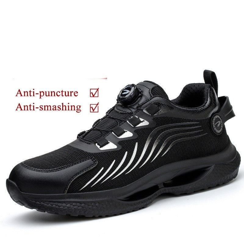 Stylish, comfortable and safe anti-crack work shoes