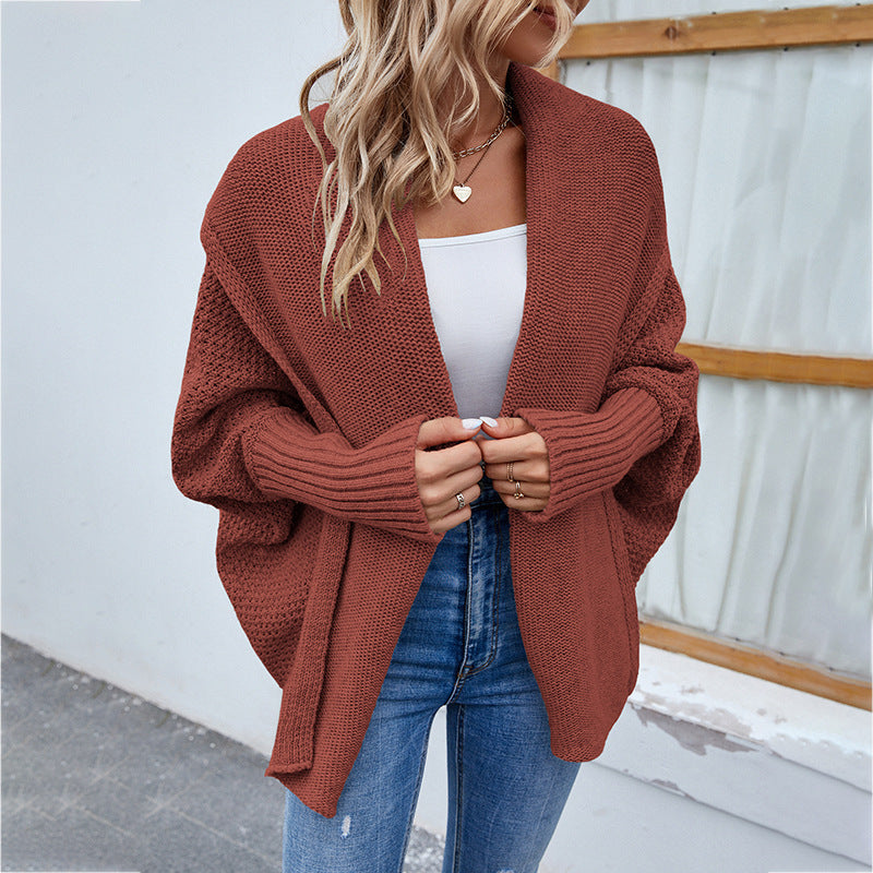 New Loose Knit Cardigan Autumn and Winter Fashion Jacket for Women's Clothing