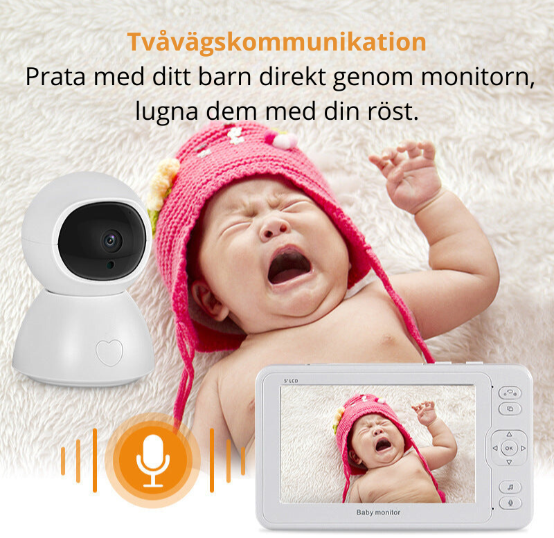 Babymonitor med Övervakningskamera