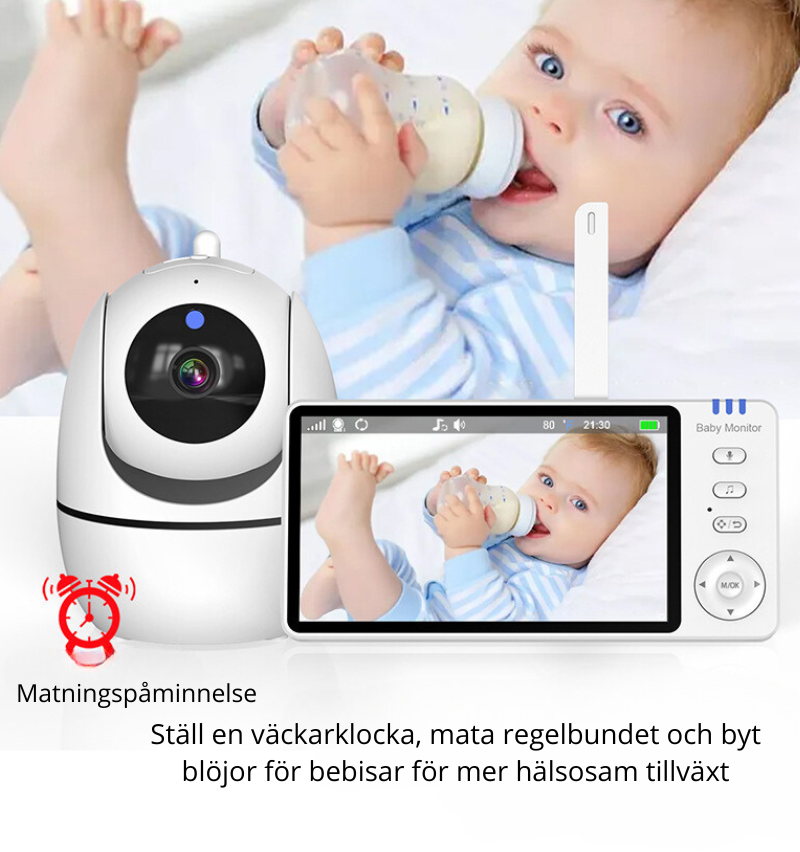 European design Baby Monitor with feeding alarm