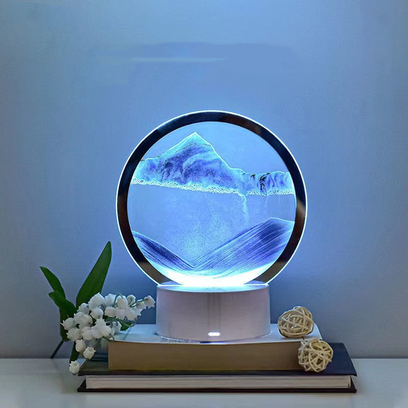 Creative 3D Quicksand Table lamp bedside table