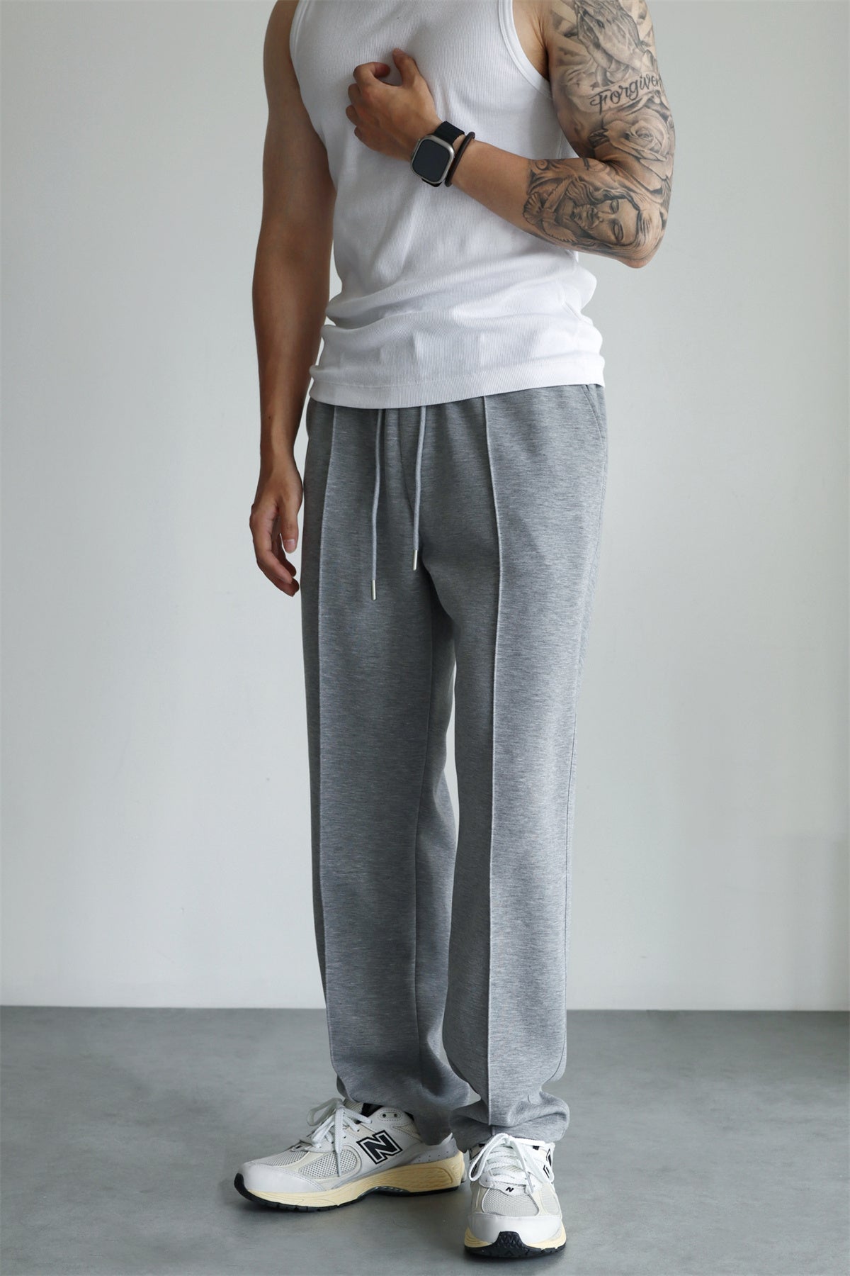 Simple Drawstring Loose Kausal Sweatpants 