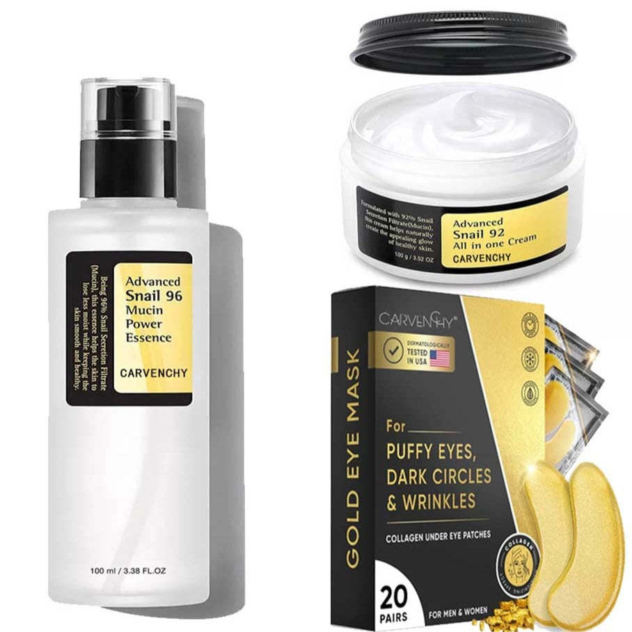 Creativity snail mucin set "cream, serum and eye mask"