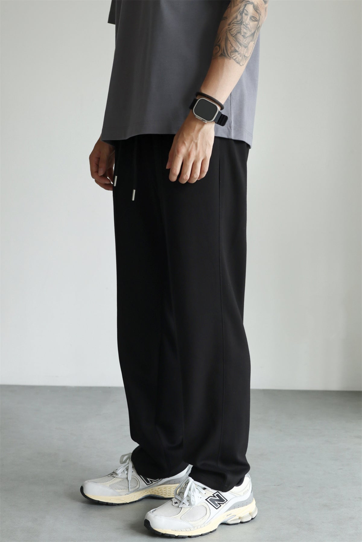 Simple Drawstring Loose Kausal Sweatpants 