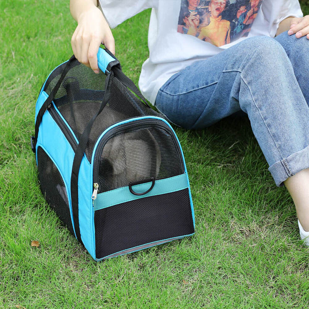 Practical and stylish transparent carrier bag for dogs and cats