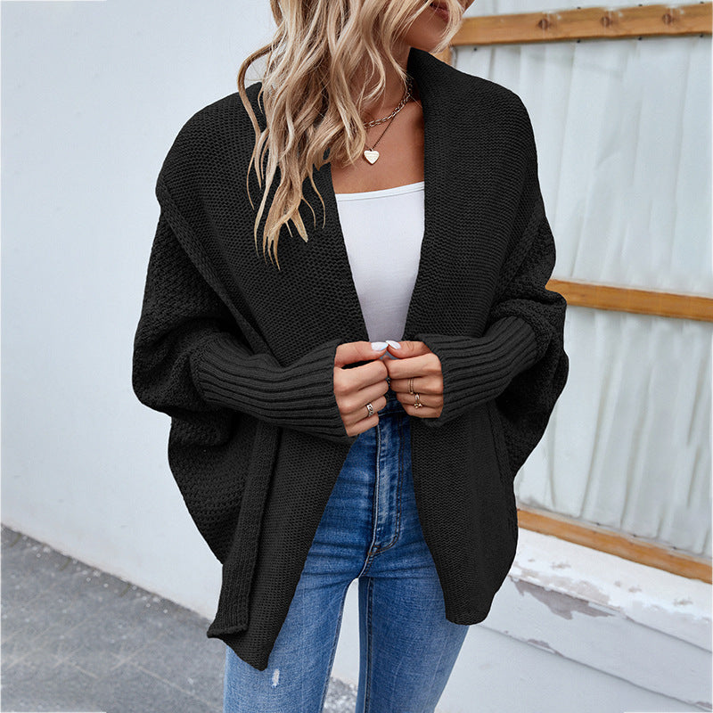 New Loose Knit Cardigan Autumn and Winter Fashion Jacket for Women's Clothing